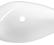 Cerastyle Ovali Keramické Umyvadlo 74x38,5cm, Bílá