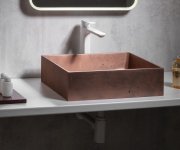Sapho Formigo Betonové Umyvadlo Na Desku, 47,5x36,5cm, Měď Mat
