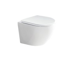 Mereo Wc Závěsné Kapotované, Rimless, 490x370x360, Keramické, Vč. Sedátka Css123