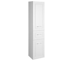 Aqualine Favolo Vysoká Skříňka Košem 40x184x31cm, Bílá Mat