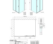 Polysan Easy Obdélníkový Sprchový Kout 1200x700mm, čiré Sklo L/p Varianta