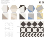 Retro dlažba Deceram Origami Beige 17,5x20,2 - mix - béžová (skladem)