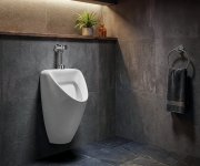 Cerastyle Schwarn Keramický Urinál, S Horním Přívodem Vody, Bílá