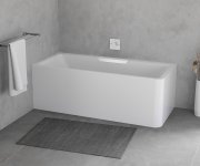 Polysan Cascata L Monolith Obdélníková Vana 180x80x60cm, Kaskáda Bílá
