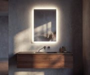 Aqualine Fago Zrcadlo S Led Osvětlením 50x70cm, Dotykový Senzor, Stmívatelné