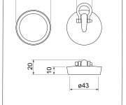 04041-702 - Zátka Pvc 6/4"  (průměr 45 Mm) ALC-P0019