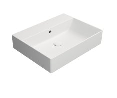Gsi Kube X Keramické Umyvadlo 60x47cm, Broušená Spodní Hrana, Bez Otvoru, Bílá Mat
