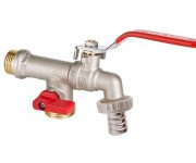 Kulový Zahradní Kohout Oligo Duo 1/2"- 3/4"- 3/4" S Nástavcem Na Hadici, S Připojením Na Hadici A Rychlospojkou 06120DC123434