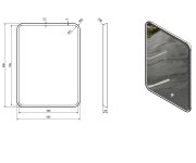 Sapho Float Zrcadlo S Led Podsvícením 60x80cm, Bílá