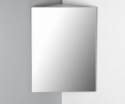 Aqualine Zoja/keramia Fresh Rohová Zrcadlová Skříňka 37x72x37cm, Bílá