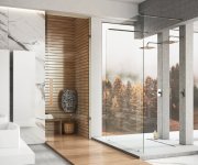 Sprchový kout Walk-In model Free - Walk-In Free Set 130, lesk+transparent GW9FJ0C0SZ1