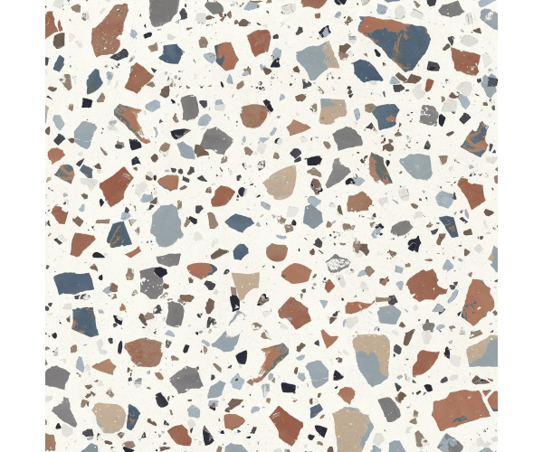 Dlažba jako terrazzo Sant Agostino Deconcrete De-Maxi Deco White 120x120
