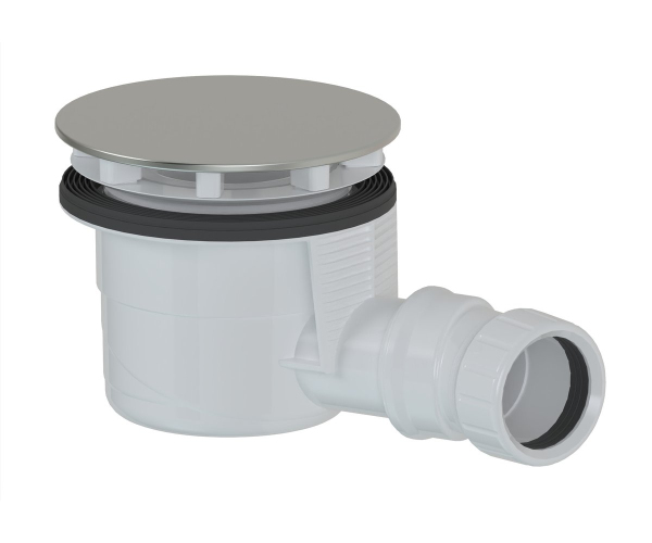 Polysan Vaničkový Sifon, Průměr 90mm, Dn40, Krytka Nerez Lesk