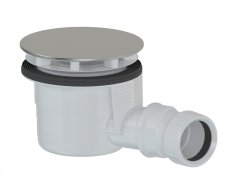 Polysan Vaničkový Sifon, Průměr 90mm, Dn40, Krytka Nerez Lesk