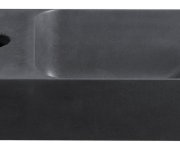 Sapho Piccolino Betonové Umývátko 30,8x17cm, Baterie Vlevo, Antracit Mat