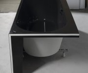 Polysan Astra R Monolith Asymetrická Vana 160x75x60cm, šedá