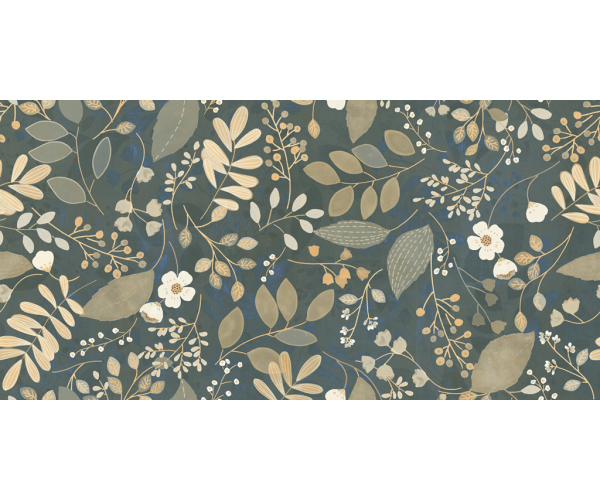 Květinový obklad La Fenice Touch Evo Charme green 60x120 Matt. Rett.