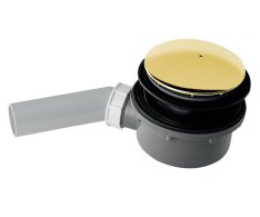 Kerasan Retro Vaničkový Sifon, Průměr 90mm, Dn40, Krytka Zlato
