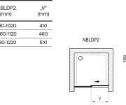 Sprchové dveře Blix II NBLDP2 - NBLDP2 120, lesk+transparent 0PMG0C00Z1