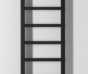 Sapho Metro Light Otopné Těleso 300x1140 Mm, černá Mat