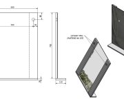 Aqualine Beta Zrcadlo S Policí 60x80x12cm