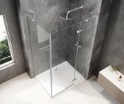 Polysan Globe Chrome Obdélníkový Sprchový Kout 1200x800mm, čiré Sklo, Pravé