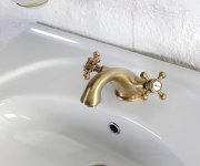 Sapho Antea Stojánková Umyvadlová Baterie S Výpustí, Bronz