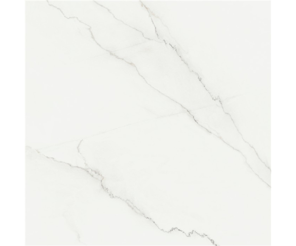 Dlažba jako mramor Alaplana Lincon White 100x100 Satinado Rett. - bílá