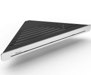 Polička Slim C - Polička Slim C, černá/chrom X07P576