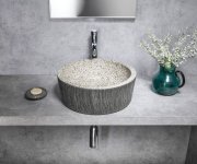 Sapho Priori Keramické Umyvadlo Na Desku, ø 41cm, Granit