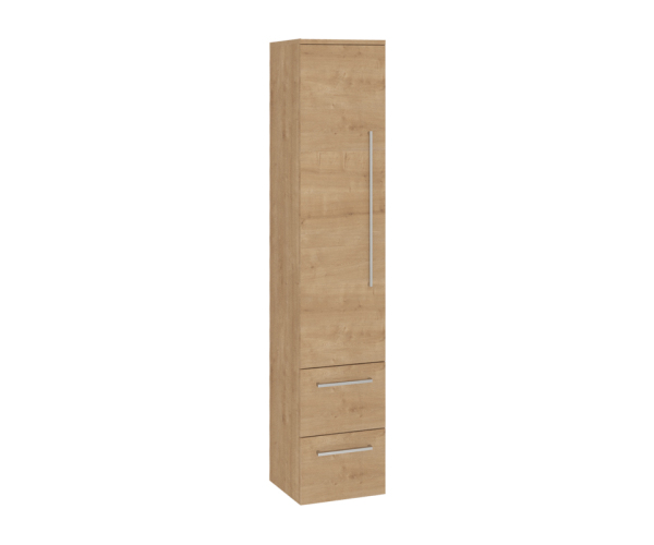 Mereo Bino, Koupelnová Skříňka Vysoká 163 Cm, Levá, Dub Arlington