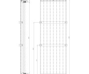 Sapho Magnifica Otopné Těleso 608x1806 Mm, Bílá S Texturou