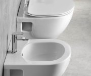 Sapho Brilla Bidet Závěsný, 35,5x53 Cm, Bílá