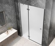 Polysan Globe Gun Metal Sprchové Dveře Do Niky 1200mm, Matné Sklo, Levé