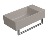 Gsi Kube X Keramické Umývátko 50x25cm, Bez Otvoru, Pravé/levé, Tortora Mat
