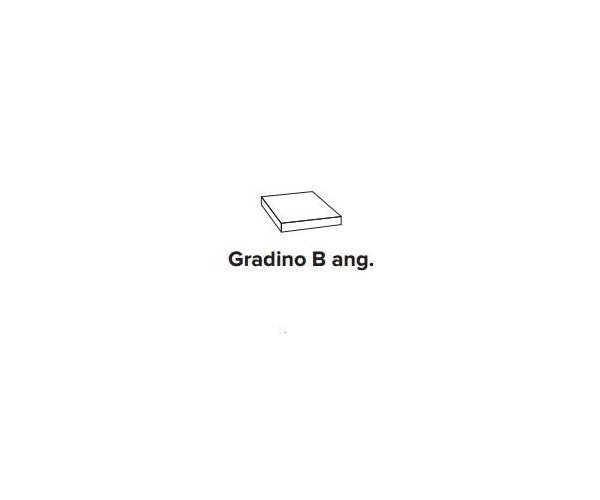 Schodovka jako kámen Mirage Glocal GC08 Chamois Gradino B Ang. 33x33 Nat. - hnědá