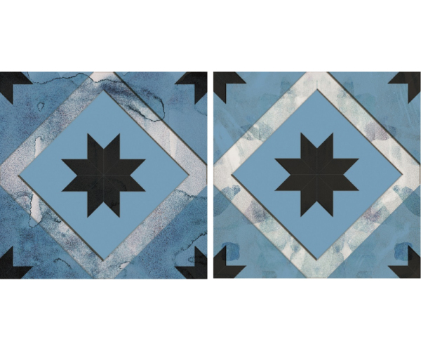Retro dlažba Da Vinci Porcelain Fumé Decor 20x20