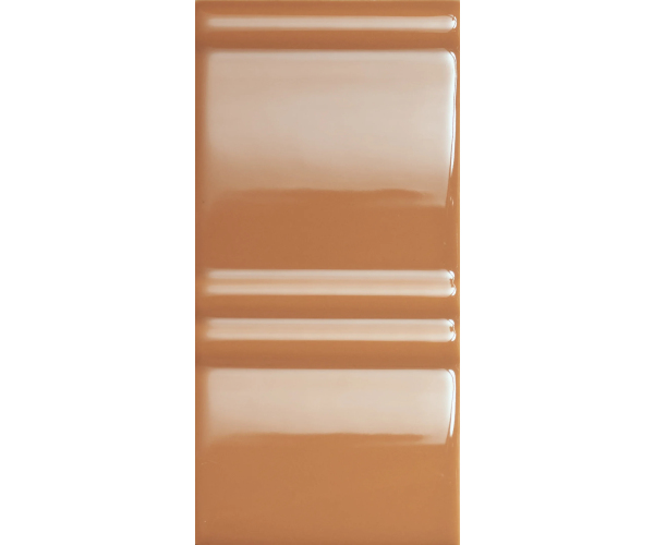 Extravagantní dekor 41zero42 Mou Caramel Glossy MIX 6,2x12,5 - hnědá