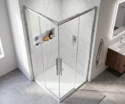 Gelco Luxor čtvercový Sprchový Kout 900x900mm, Rohový Vstup