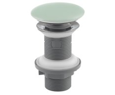 Isvea Umyvadlová Výpust 5/4“, Click-clack, Keramická Zátka, 20-70mm, Zelená Mint