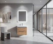 Aqualine Fago Zrcadlo S Led Osvětlením 60x80cm, Dotykový Senzor, Stmívatelné
