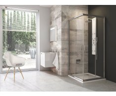 Sprchový kout Blix BLRV2 - BLRV2 90x90, lesk+transparent