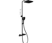 Sprchový sloup 10° Free - TD F 091.20BLM Sprchový sloup s termostatickou baterií, posuvný, se sprchovým setem, černá matná X070160