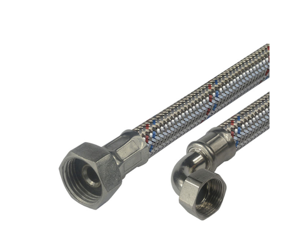 Klum Připojovací Hadice 13x18, Fxf, 3/4"x3/4" S Kolínkem, 500 Cm, Nerez Opletení