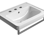 Gsi Classic Keramické Umyvadlo 60x46cm, 3 Otvory, Bílá Extraglaze