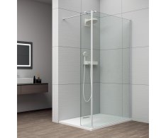 Polysan Esca White Matt Sprchová Zástěna S Instalací Ke Stěně 1500mm A Přídavným 
