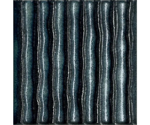 Retro dekor Marca Corona Terracreta Forma Rilievo Lacca 20x20 - modrá