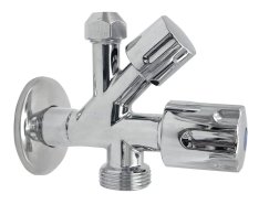 Bruckner Kombinovaný Ventil 1/2"x3/4"x3/8", Chrom