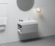 Umyvadlo Lite 80/60 L/P, s otvorem pro baterii, bez přepadu - Umyvadlo Lite 80/60 L, s otvorem pro baterii, bez přepadu XJXL1280001