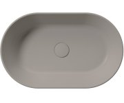 Gsi Kube X Keramické Umyvadlo Na Desku, 60x37cm, Oválné, Tortora Mat